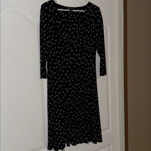 Lauren Ralph Lauren Black Dress with White Pattern